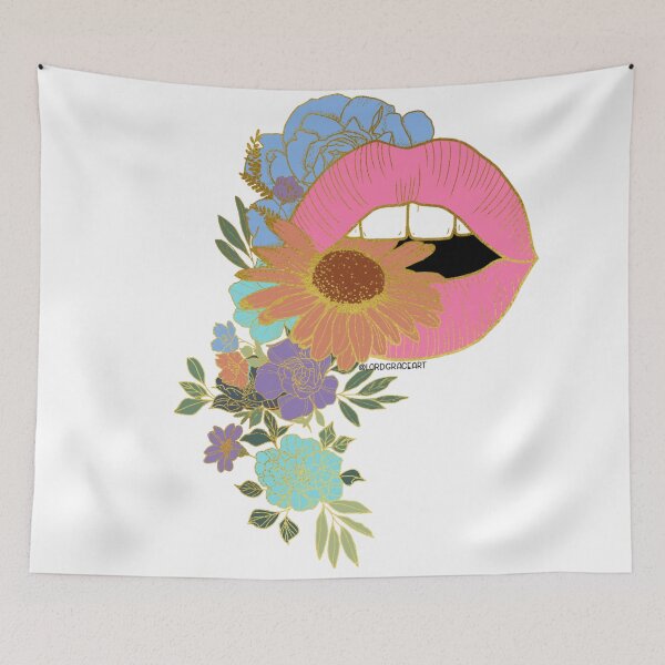 Item preview, Floral Open Mouth- Retro Gold designed and sold by LordGraceArt.