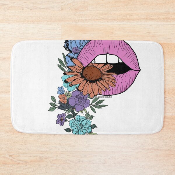 Item preview, Floral Open Mouth- Retro Black designed and sold by LordGraceArt.