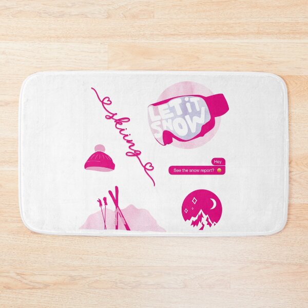 Item preview, Hot Pink Watercolor Ski and Skiing Pack designed and sold by The-Goods.