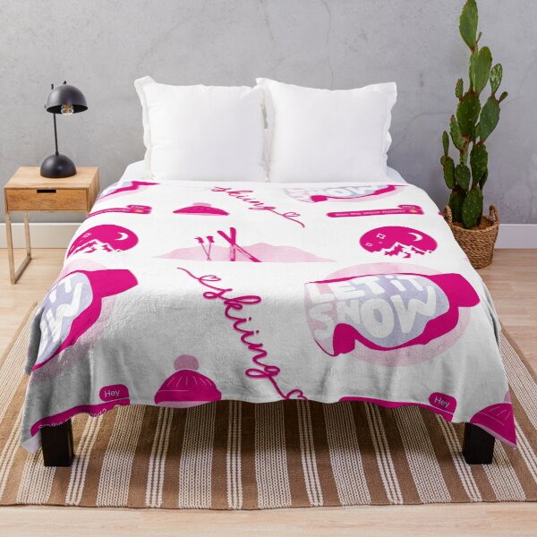 Item preview, Hot Pink Watercolor Ski and Skiing Pack designed and sold by The-Goods.