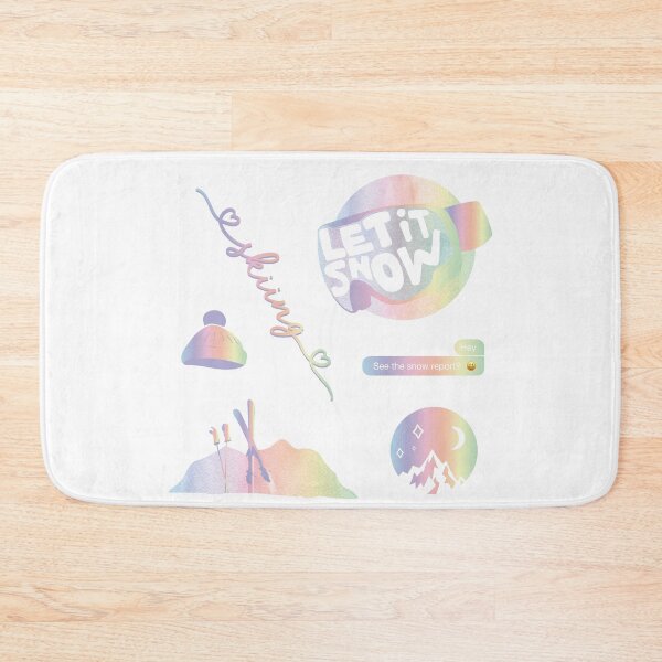 Item preview, Pastel Rainbow Watercolor Ski and Skiing Pack designed and sold by The-Goods.