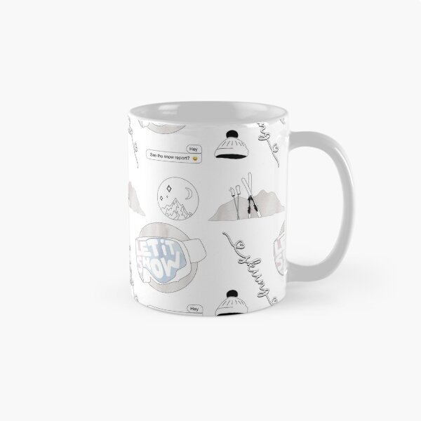 Item preview, White Watercolor Ski and Skiing Pack designed and sold by The-Goods.