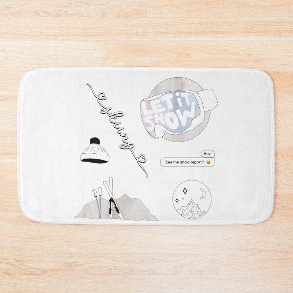 Item preview, White Watercolor Ski and Skiing Pack designed and sold by The-Goods.