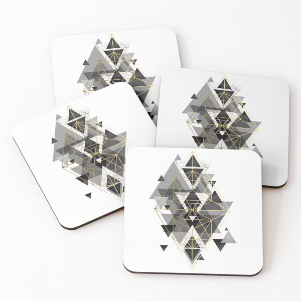 Item preview, Black White and gold Geometric Perfection designed and sold by UrbanEpiphany.