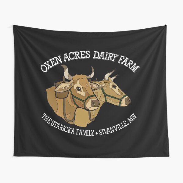 Oxen Acres Dairy Farm (Colored) Tapestry