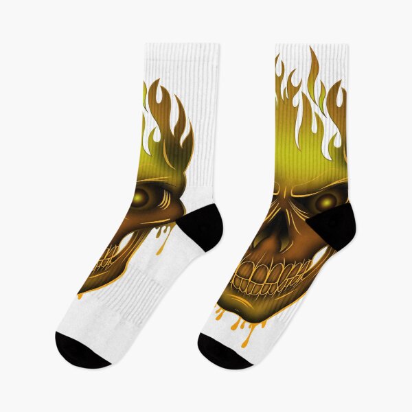 Item preview, Flame Skull - Gold designed and sold by Adamzworld.