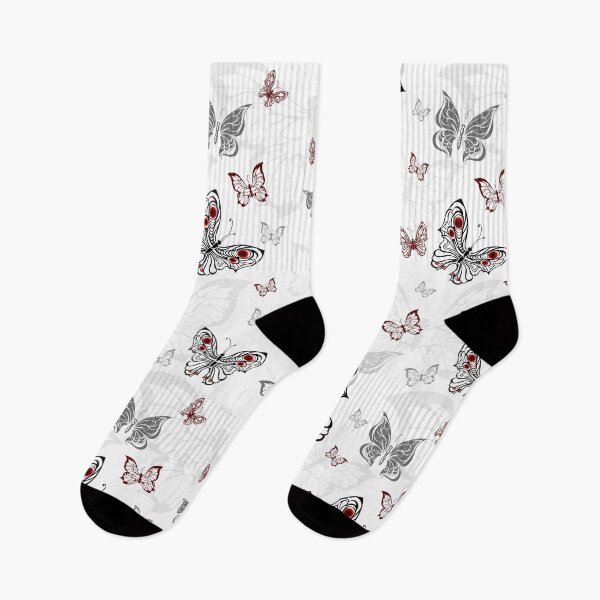 Item preview, Seamless Pattern of Gray Butterflies designed and sold by Blackmoon9.