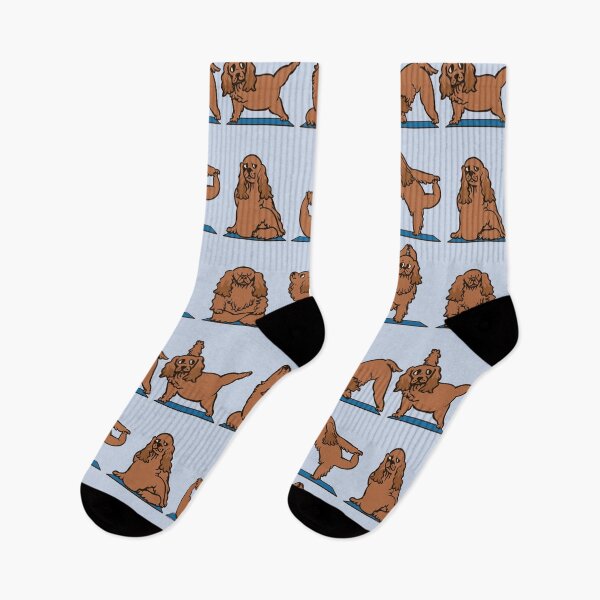 Item preview, Cocker Spaniel  Yoga designed and sold by Huebucket.