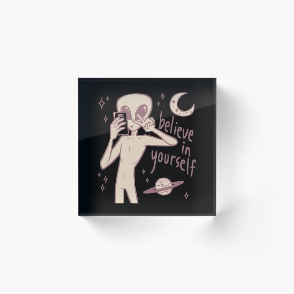 Believe in Yourself (Colored) Acrylic Block