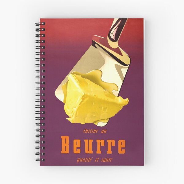 Item preview, Butter, Beurre, Vintage French Food Poster designed and sold by vintagevivian.