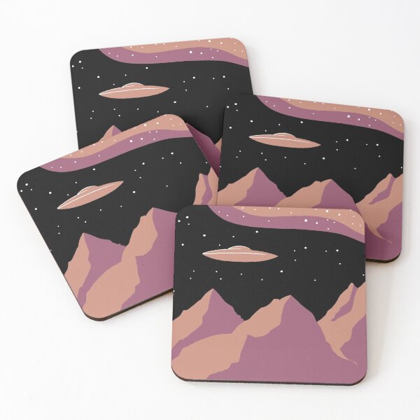 Item preview, Mountain Range UFO (Colored) designed and sold by jstaricka.