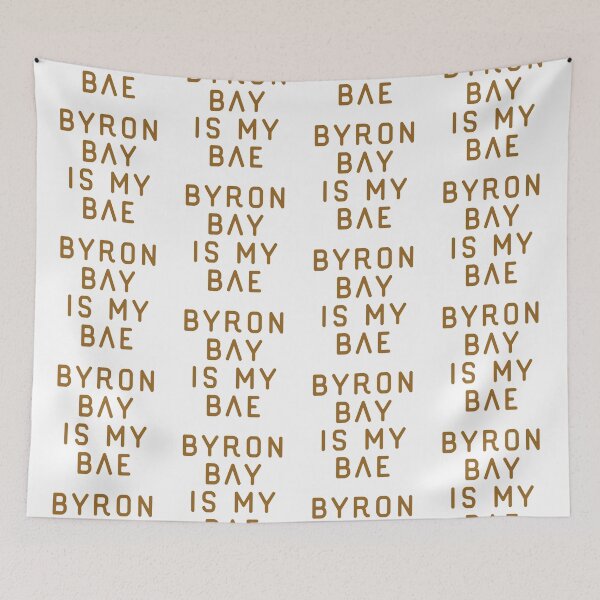 Item preview, Byron Bay is my Bae typography text art by Word Fandom - wordfandom designed and sold by Kerry Pritchard.