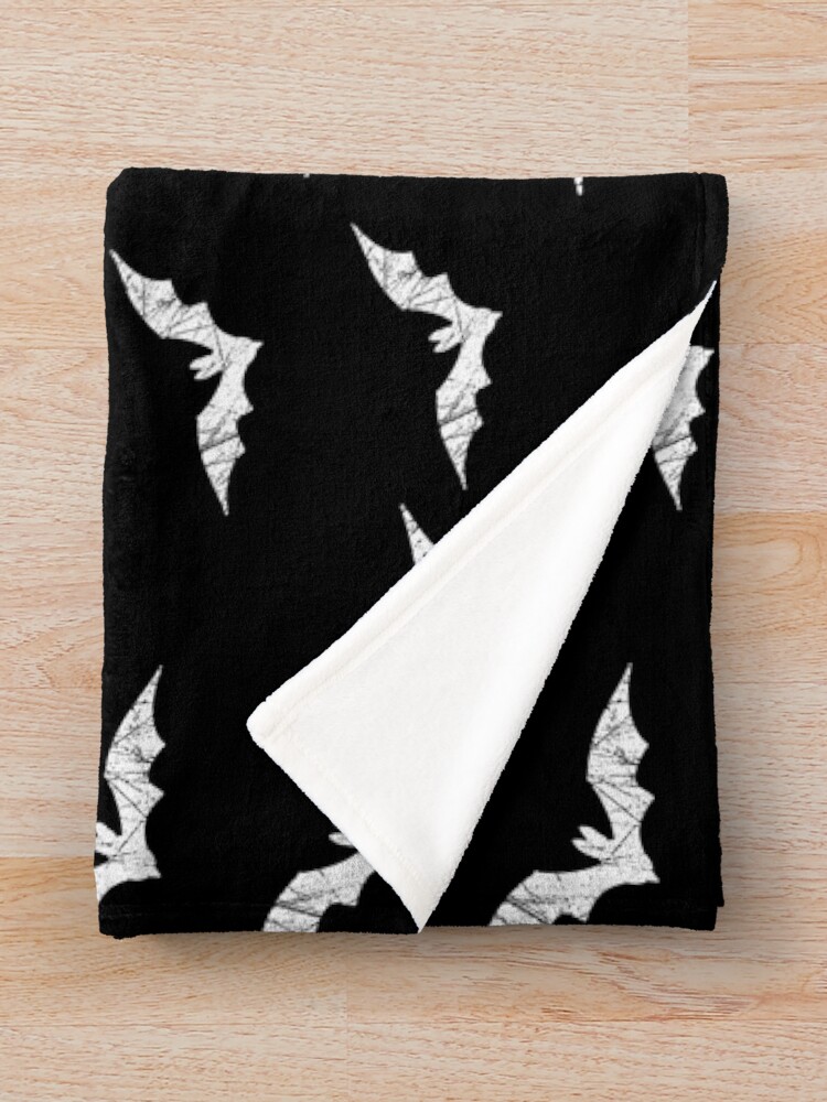 Alternate view of Bats Pattern Throw Blanket