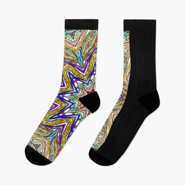 Item preview, abstract colorful pattern with a star designed and sold by KleinJenny.