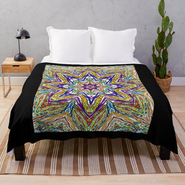 Item preview, abstract colorful pattern with a star designed and sold by KleinJenny.