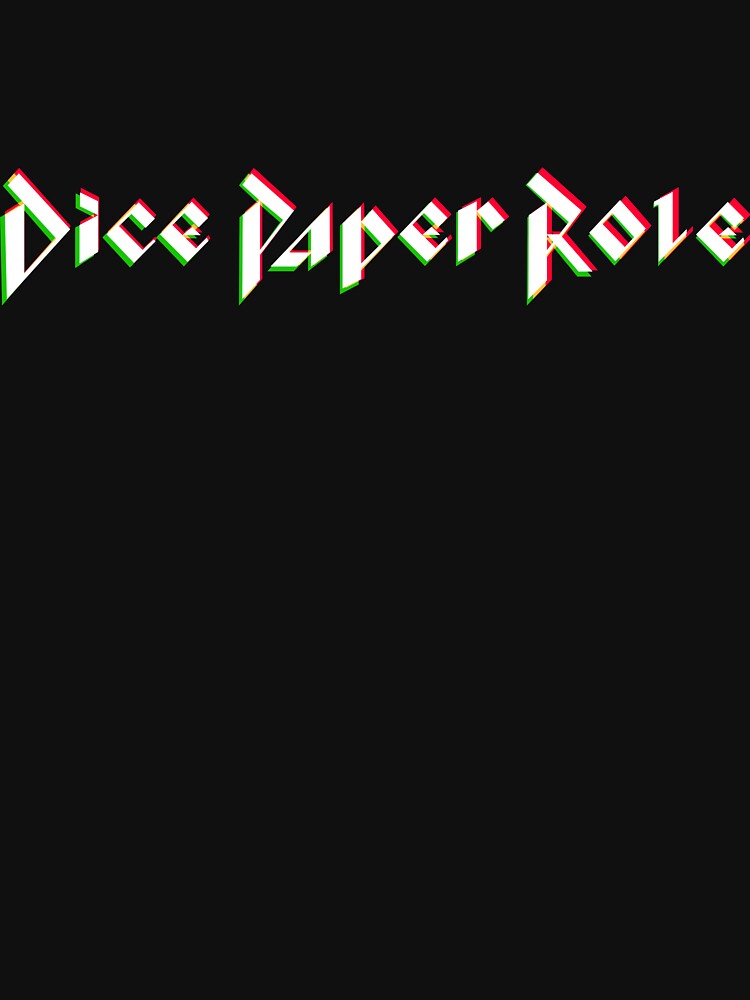 Dice Paper Role Official T-Shirt by DicePaperRole