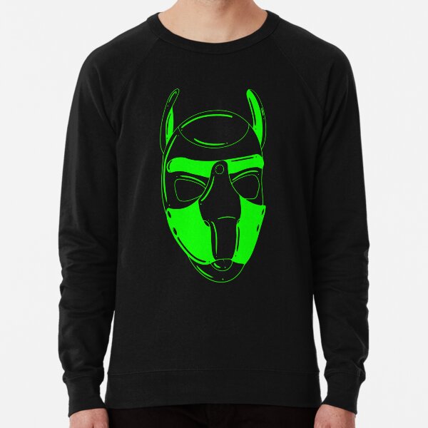Neongrüne Kapuze Leichter Pullover