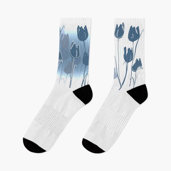 Item preview, TULIPS - denim  designed and sold by nibsgallery.