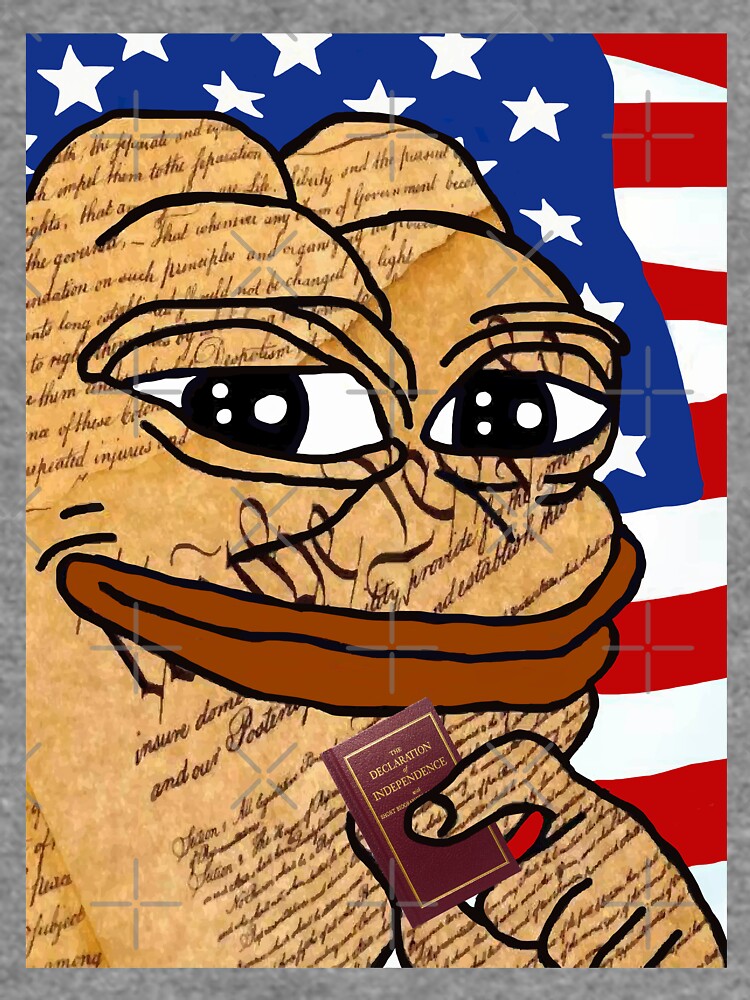 pepe the frog usa american us flag holding we the people