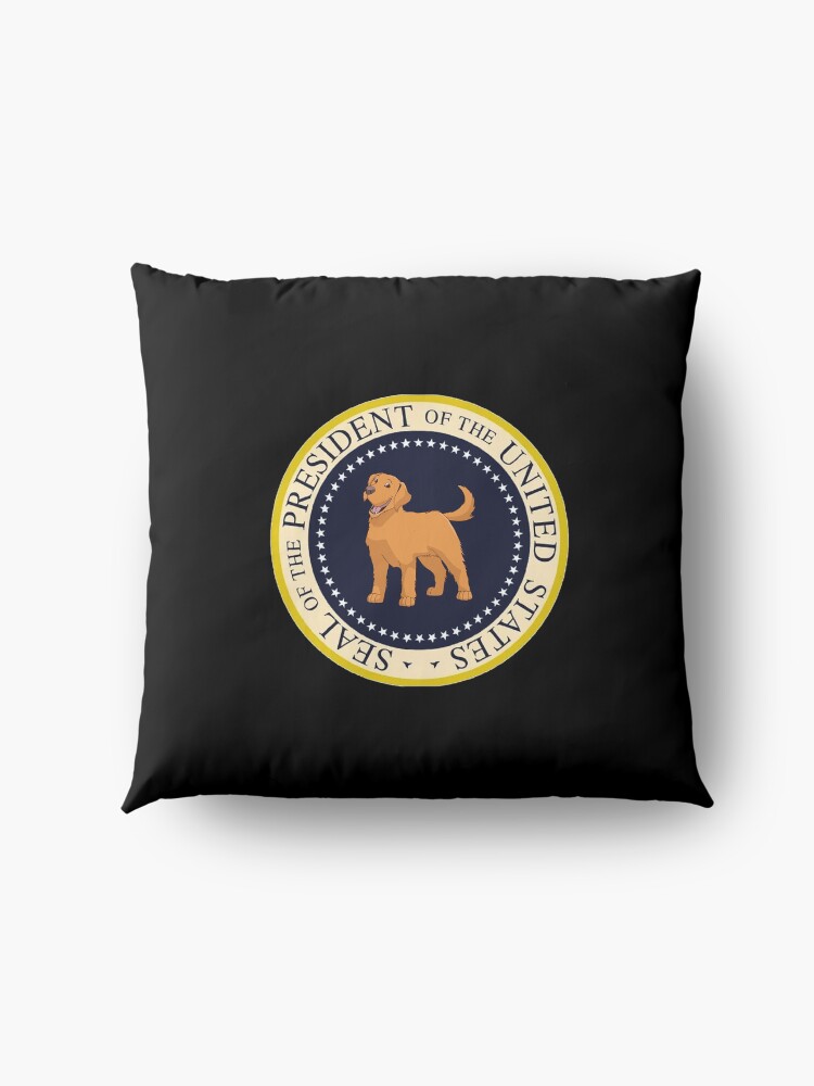 Alternate view of My Golden Retriever President Of The United States - Funny Golden Retriever Mom Dad Gift Seal of the President 2020 Floor Pillow