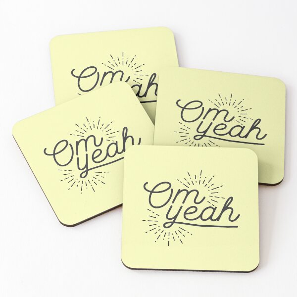 Item preview, Om Yeah | Yoga Quotes designed and sold by TheHappySloths.