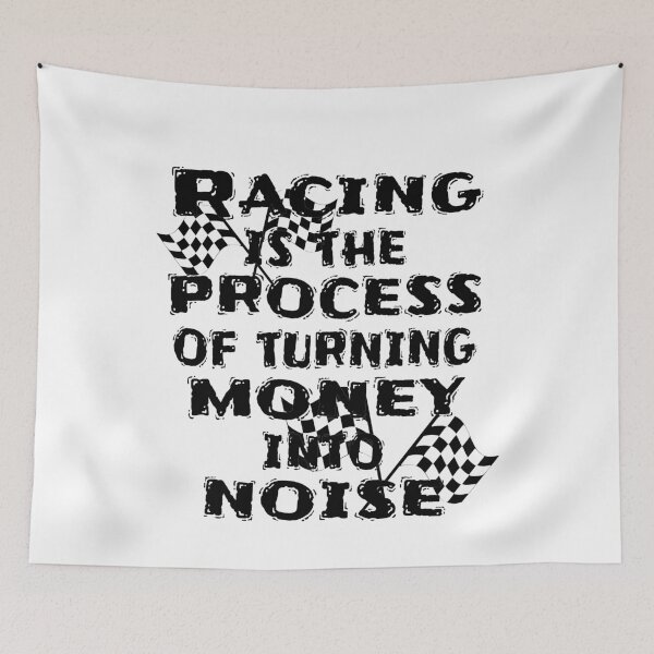 Item preview, Racing Turning Money to Noise Funny Track Car 2 Large Flags Racing Design Gift Apparel designed and sold by GabiBlaze.
