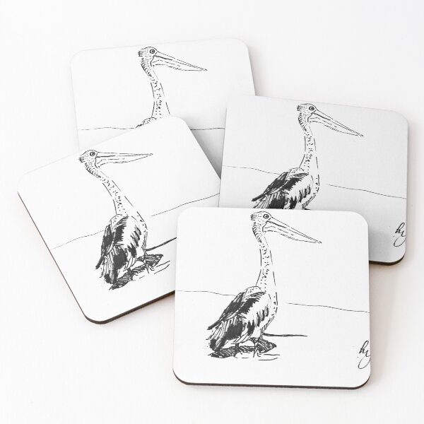 Item preview, Pelican drawing - quirky bird with big bill designed and sold by MikeJory.