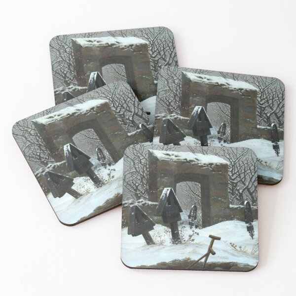 Item preview, Caspar David Friedrich - Graveyard under Snow designed and sold by ArtExpression.
