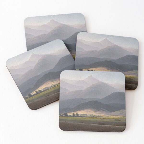 Item preview, Caspar David Friedrich - View of the Small Sturmhaube from Warmbrunn designed and sold by ArtExpression.