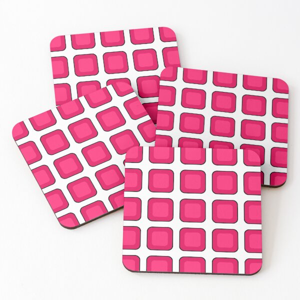 Item preview, Seeing Spots Pink & White Optical Illusion designed and sold by EvePenman.