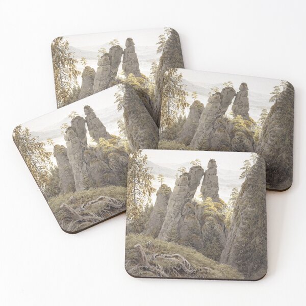 Item preview, Caspar David Friedrich - The Rock Gates in Neurathen designed and sold by ArtExpression.
