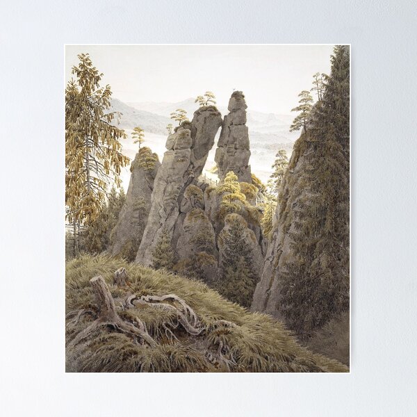 Caspar David Friedrich - Gates Rock Redbubble in ArtExpression | The by Poster Neurathen