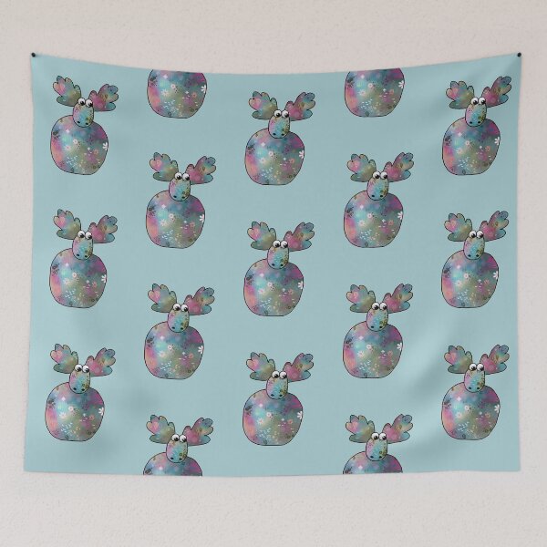Item preview, colorful moose designed and sold by Blumchen.