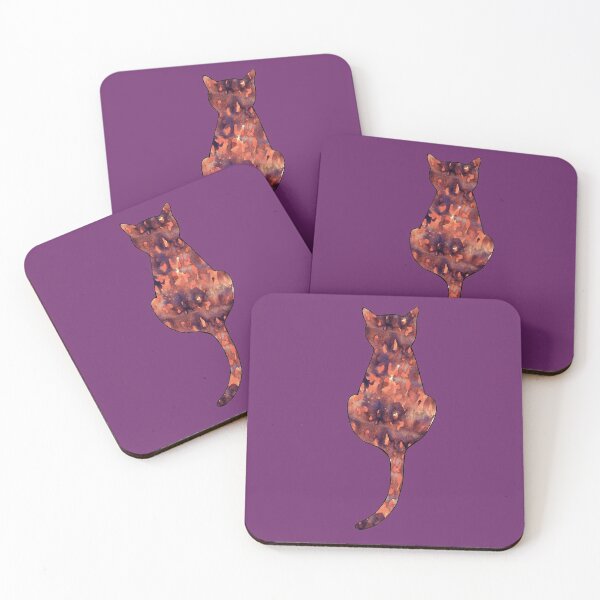Item preview, Tortoiseshell Cat Sitting Silhouette designed and sold by KittyCatsJoy.
