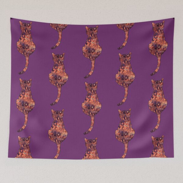 Item preview, Tortoiseshell Cat Sitting Silhouette designed and sold by KittyCatsJoy.