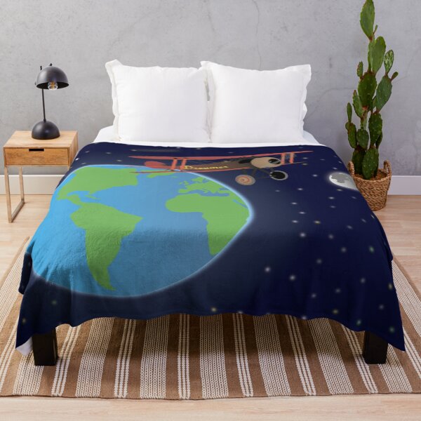 Item preview, Red Biplane in Outer Space designed and sold by NorseTech.