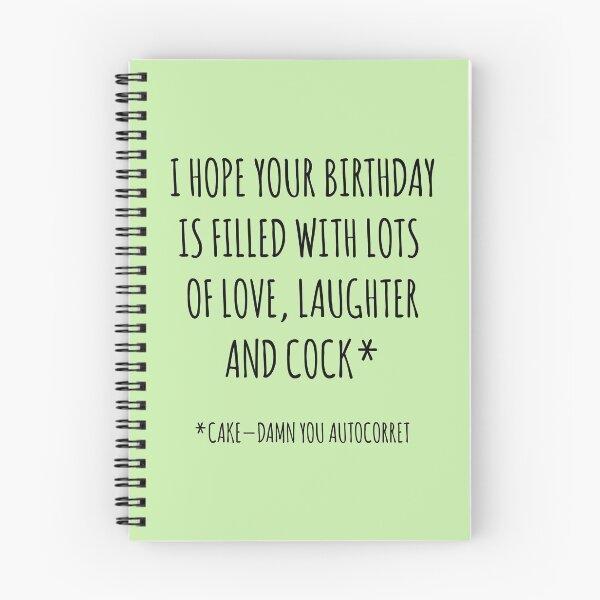 Item preview, Funny Birthday Autocorrect designed and sold by Rott515.