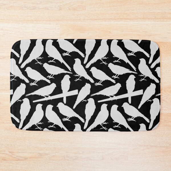 Item preview, Singing Pet Bird Silhouettes White Pattern designed and sold by sifis.