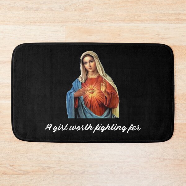 Item preview, Virgin Mary Christian Catholic Church T-Shirt Religious designed and sold by Creekman Designs.