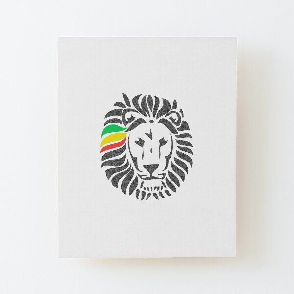 Lion Tuff Wood Mounted Print