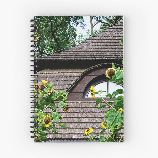 Item preview, Old house surrounded by sunflowers designed and sold by Elzbieta Fazel.
