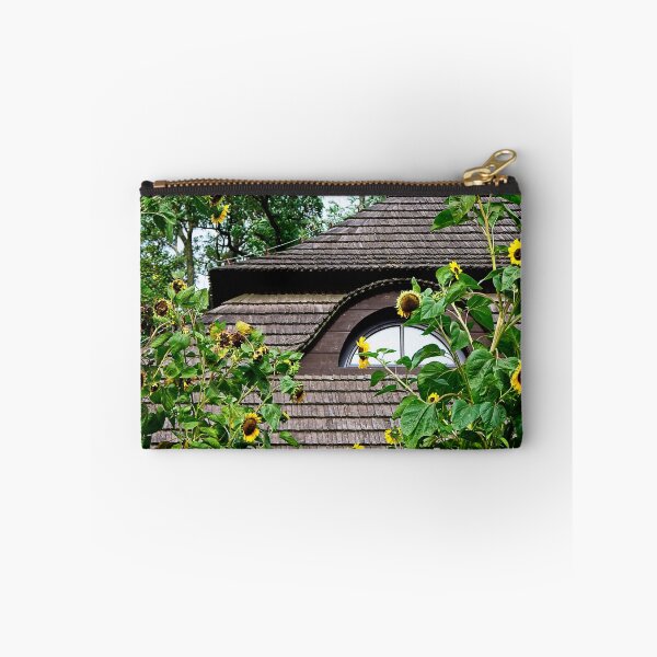 Item preview, Old house surrounded by sunflowers designed and sold by Elzbieta Fazel.