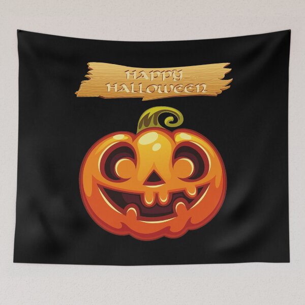 Item preview, Happy Halloween Pumpkin Laughing designed and sold by wolfgangrainer.