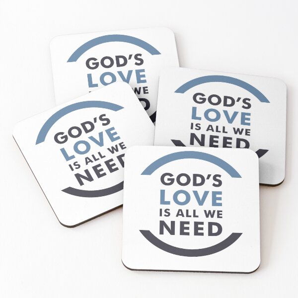 Item preview, God's love is all we need - Christian design designed and sold by GoodNewsDesign.
