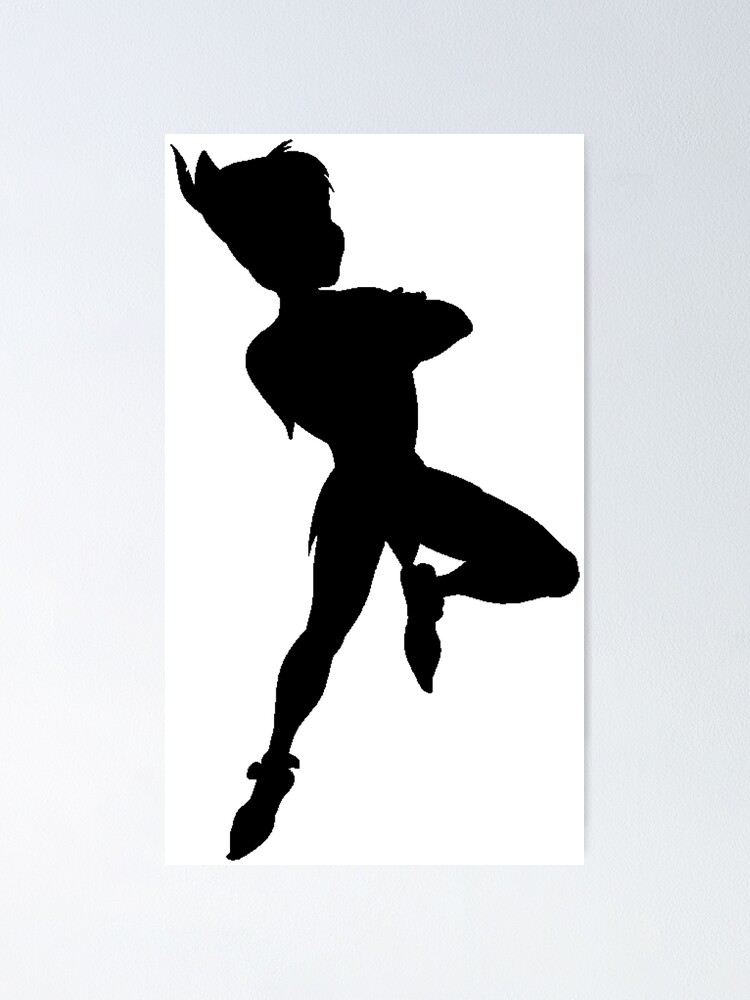 Window Wall Display Peter Pan & Gang Flying Silhouette Decal Vinyl