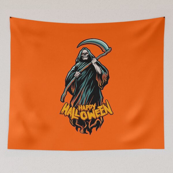 Item preview, Happy Halloween Scary Grim Reaper  designed and sold by amos20111.