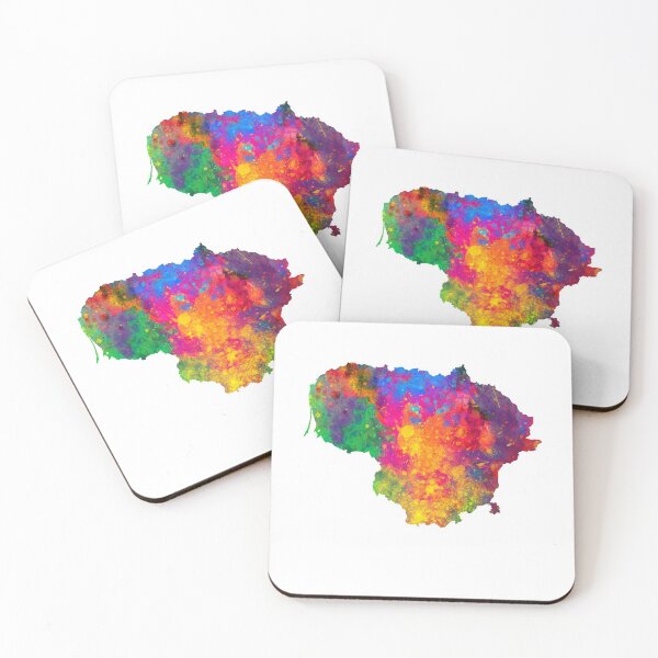 Item preview, Lithuania Watercolor Map designed and sold by ArtPrints.