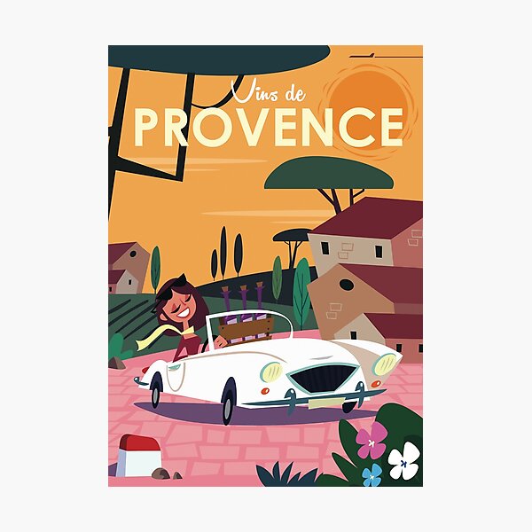 Item preview, Vins de Provence poster designed and sold by GAGodel.
