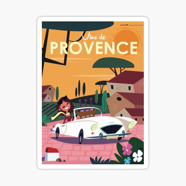 Artikel-Vorschau von Vins de Provence-Plakat, designt und verkauft von GAGodel.