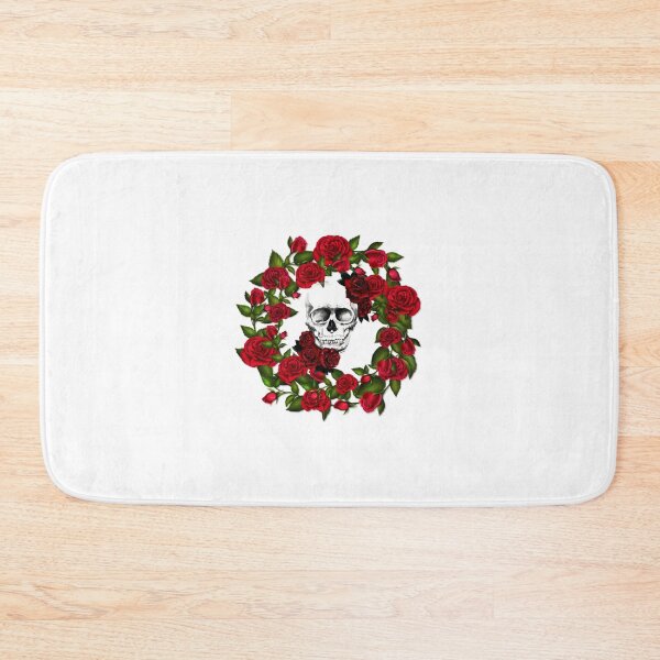 Item preview, Skull and Roses designed and sold by Royal Red Panda.